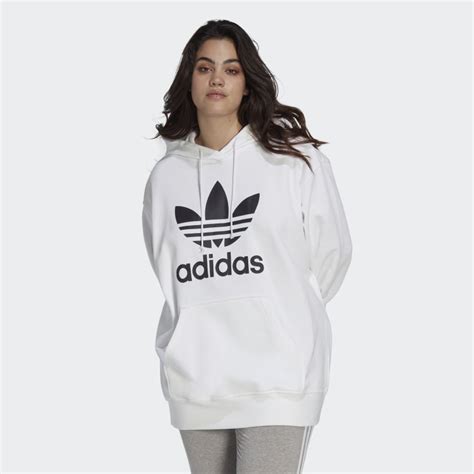 adidas trefoil hoodie weiß|adidas trefoil hoodie women's.